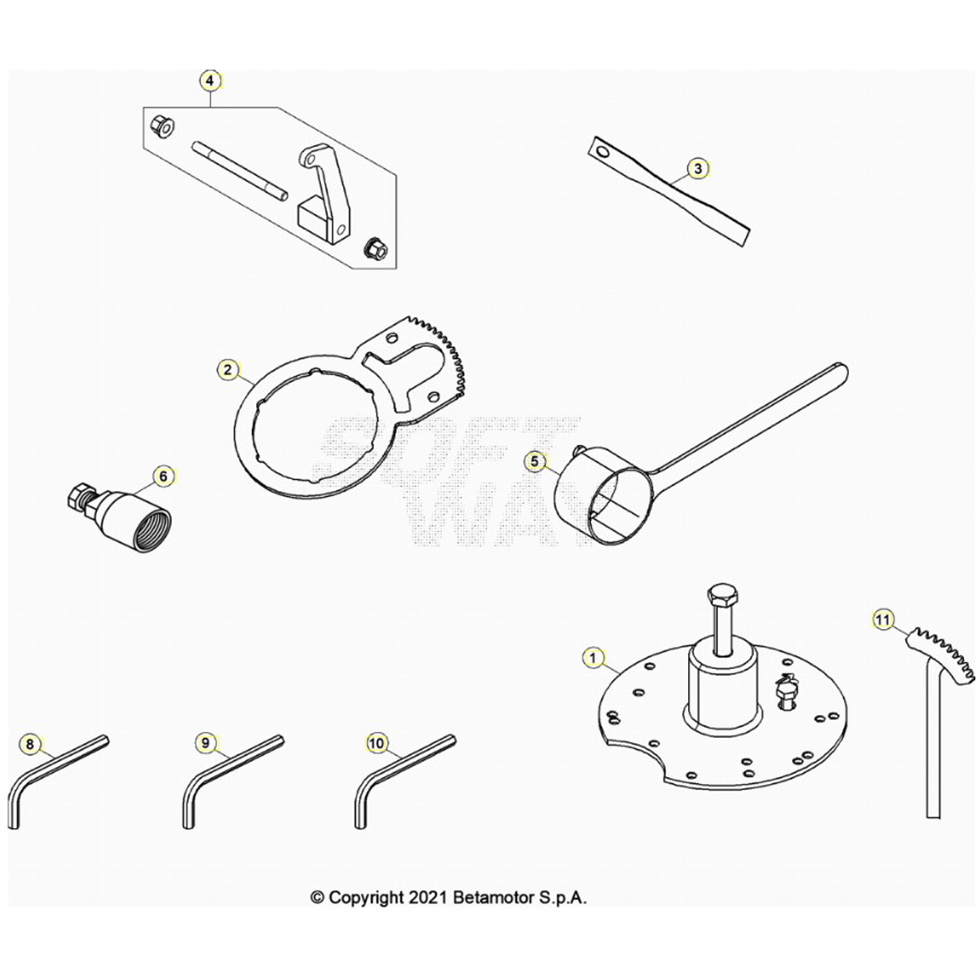 Beta RX300 25 Spezialwerkzeug Ersatzteile
